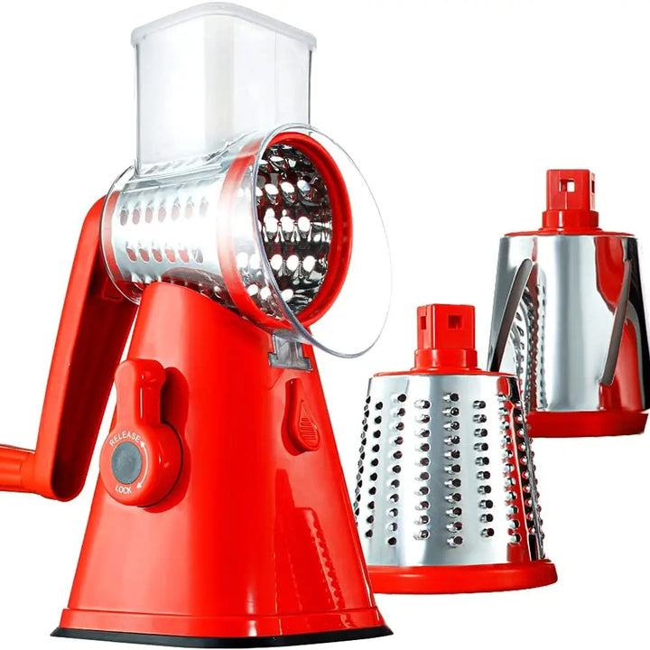 3-in-1 Rotary Cheese Grater & Vegetable Slicer