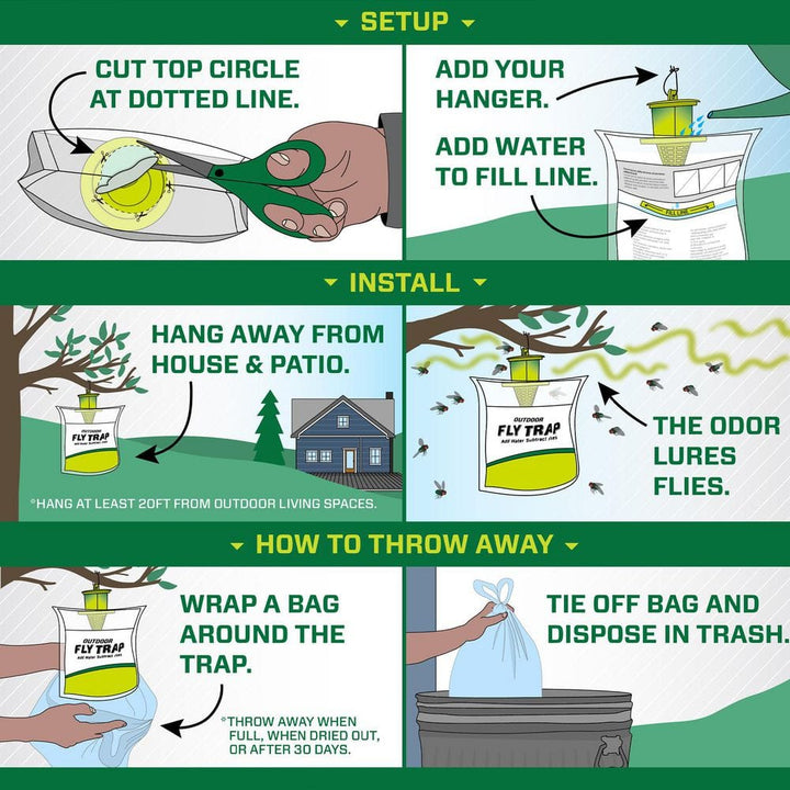 Outdoor Disposable Fly Trap